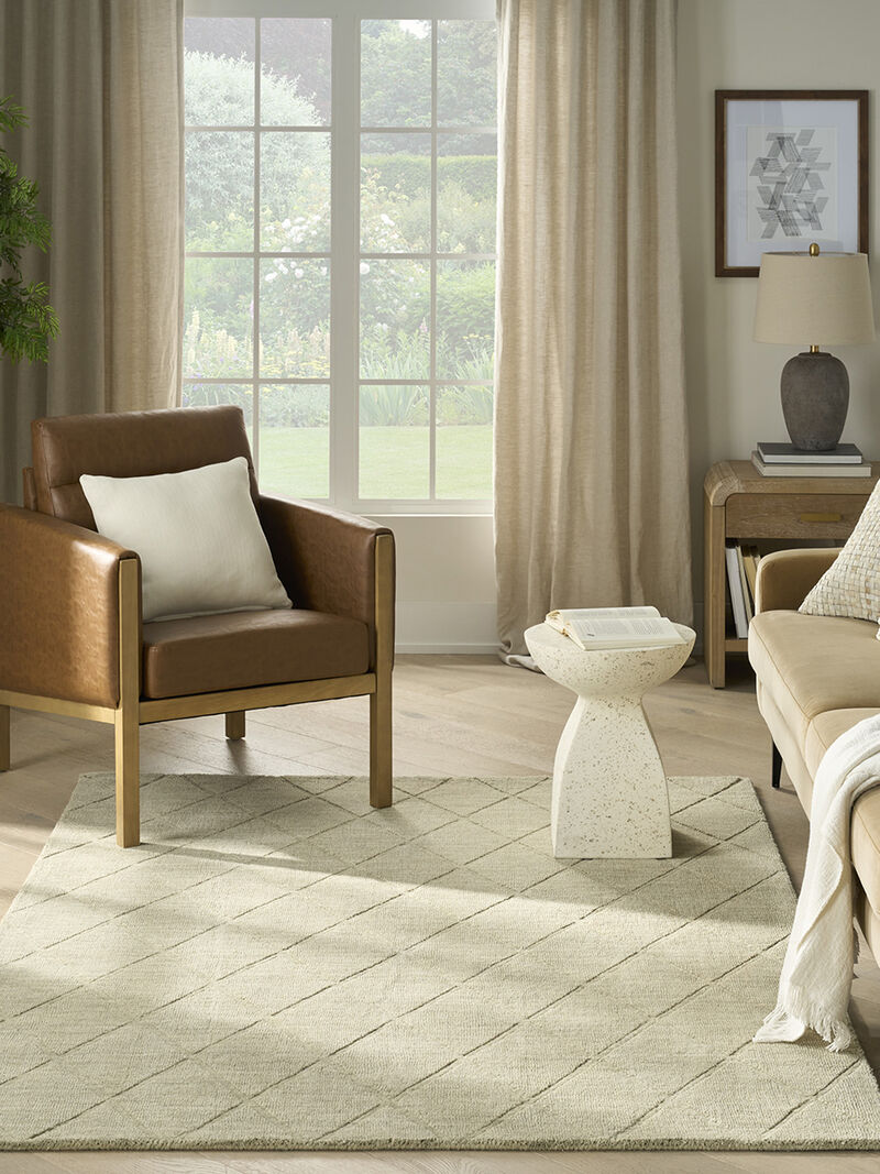 Wool Haven WOH01 Sage 5'3" x 7'3" Rug