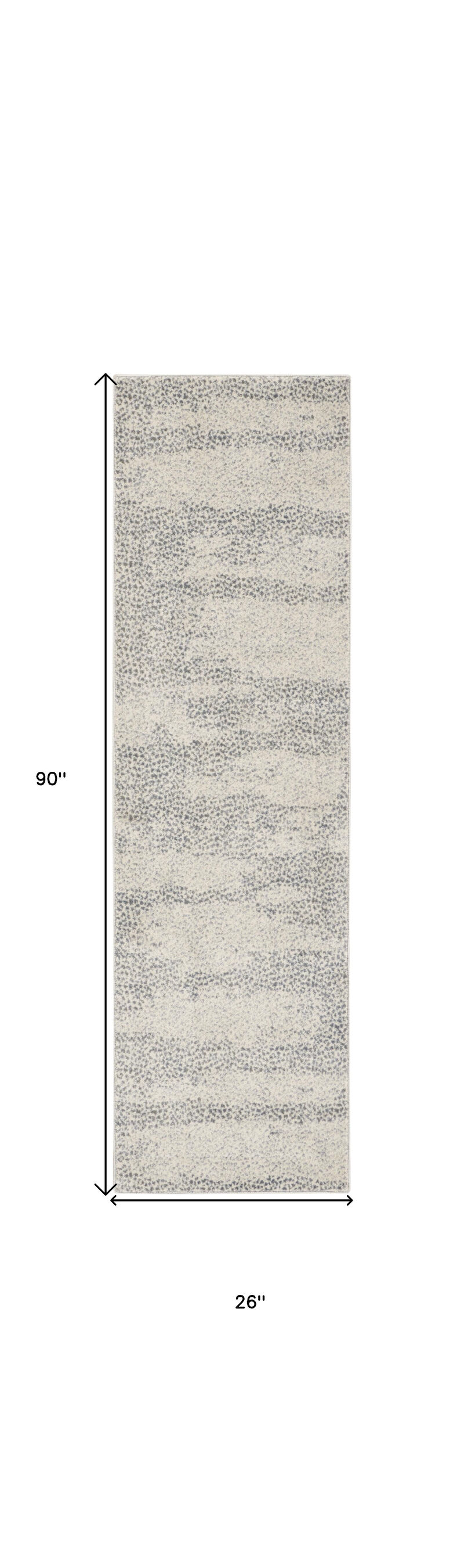 HomeRoots Abstract Runner Rug image number 3