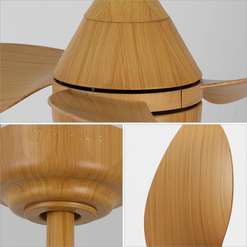 Albini 22" Contemporary Minimalist 6-Speed Metal Mobile-App/Remote-Controlled Dimmable Smart Integrated LED Ceiling Fan