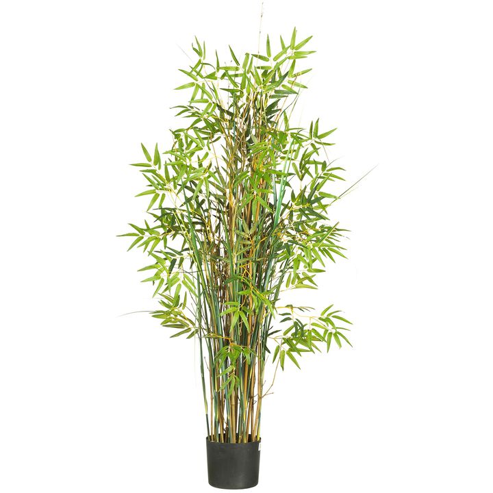 HomPlanti 5 Feet Bamboo Grass Silk Plant