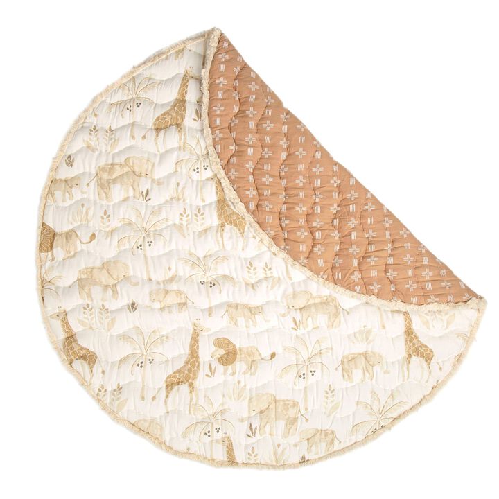 Kendi Quilted Safari Baby Play Mat