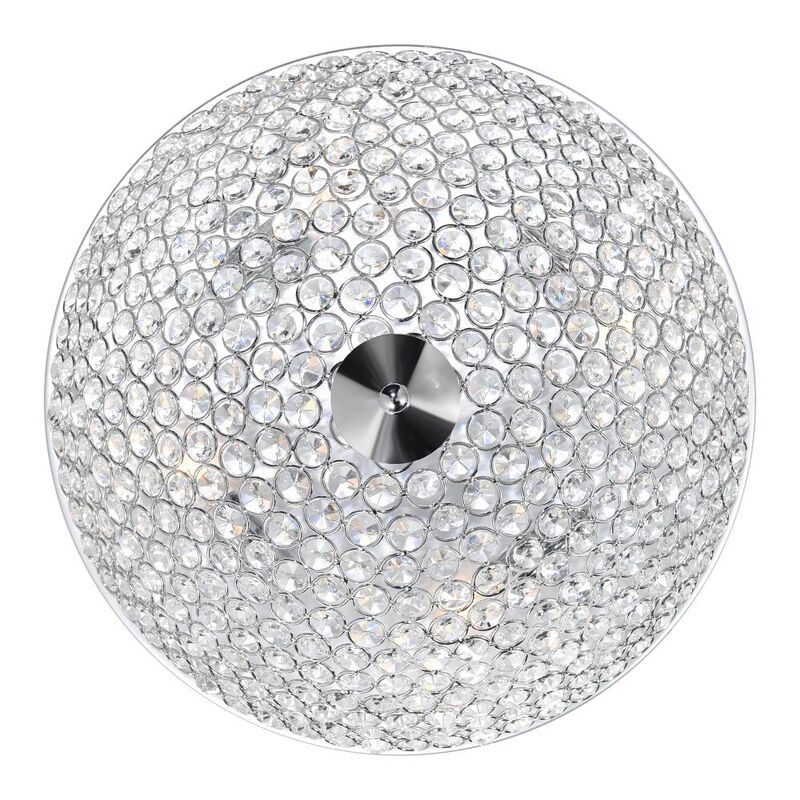 Globe 4 Light Bowl Flush Mount With Chrome Finish