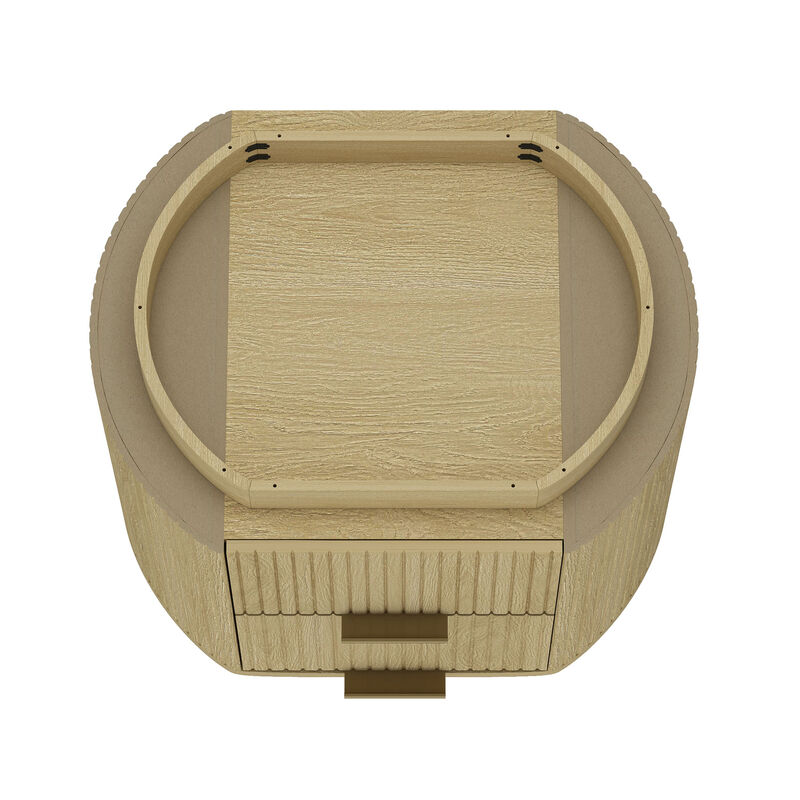 Olivia Nightstand with Gold