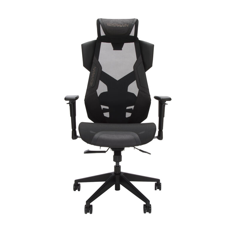 RESPAWN FLEXX Ergonomic Office and Gaming Chair with Lumbar Support - Breathable Mesh Recliner with Headrest & Adjustable Arms, Comfy Home Office Desk Chairs, Reclining Gaming Seat for Adults