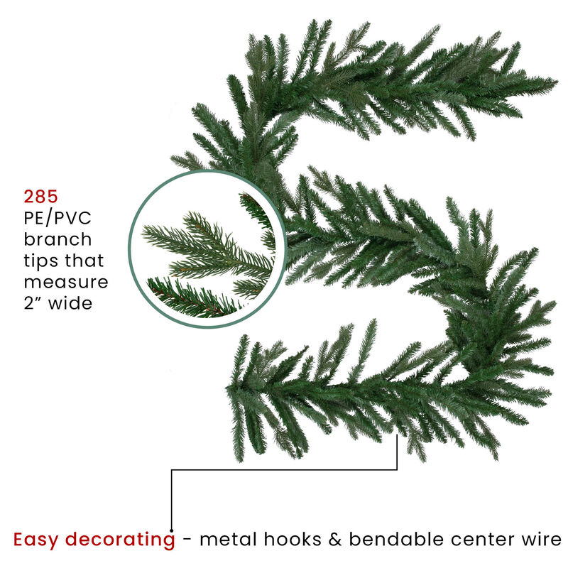 9' x 14" Grande Spruce Artificial Christmas Garland  Unlit image number 5