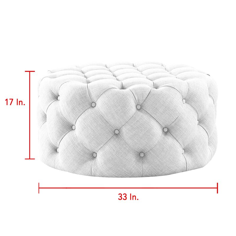 Inspired Home Chiara Cocktail Ottoman