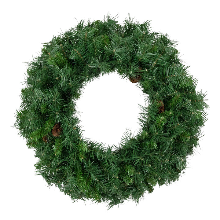 Black River Pine Artificial Christmas Wreath  24-Inch  Unlit