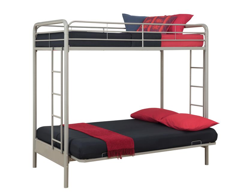 Atwater Living Metal Twin Over Futon Bunk Bed