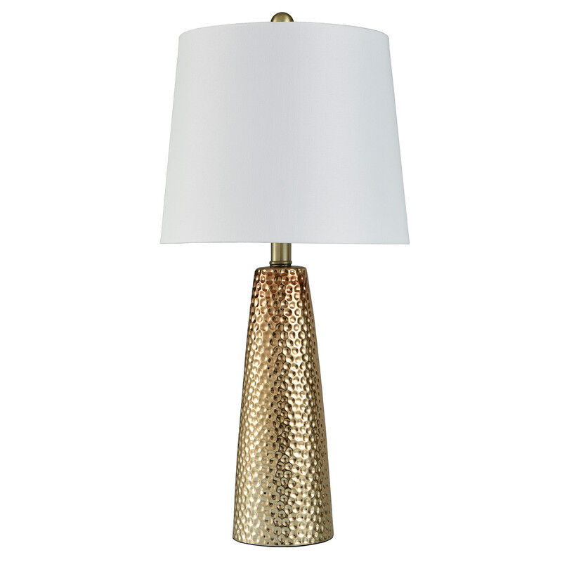 Auric Hammered Metal Lamp