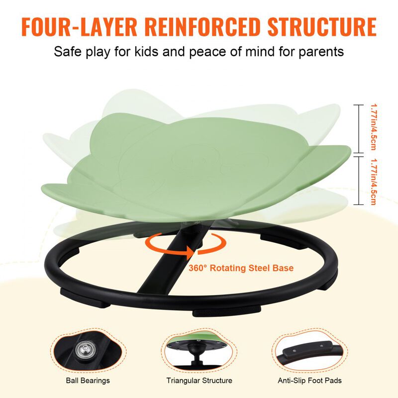 360&deg; Rotating Kids Chair Elephant Design Sensory Seat for Toddlers image number 5