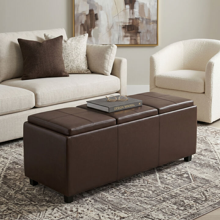 Simpli Home Avalon Storage Ottoman