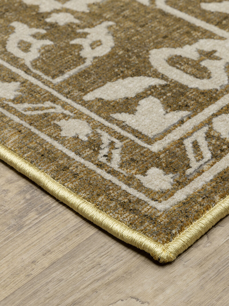 Intrigue 5'3" x 7'6" Gold Rug image number 1