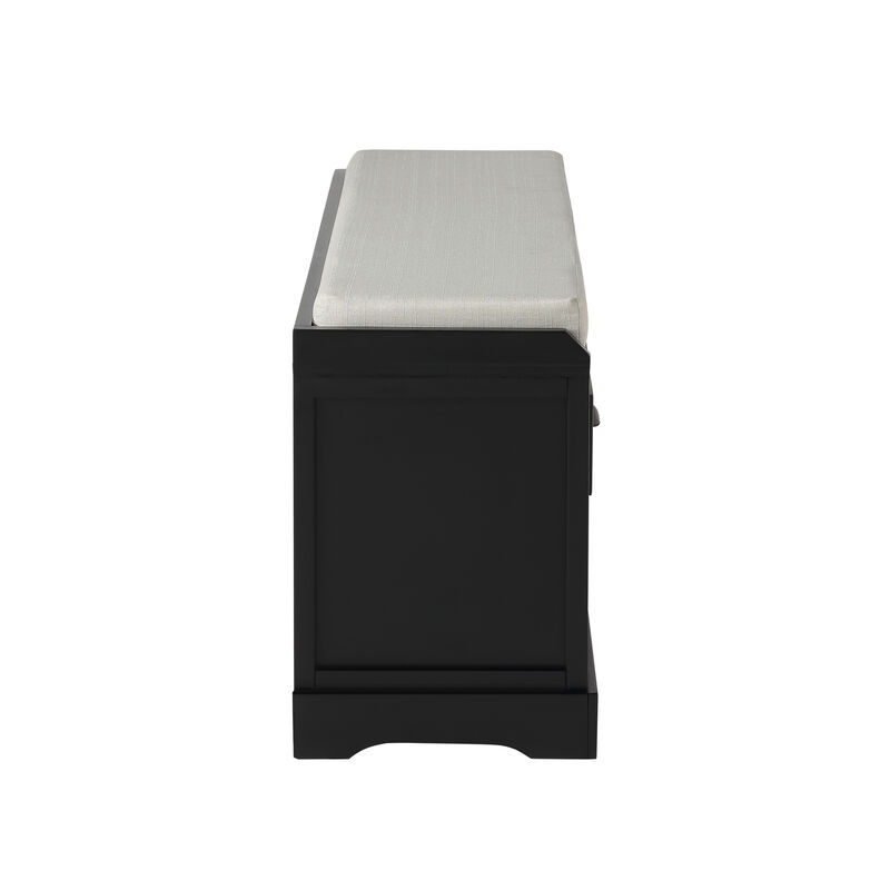 Merax Home Collection  Wood Storage Bench with Cushion