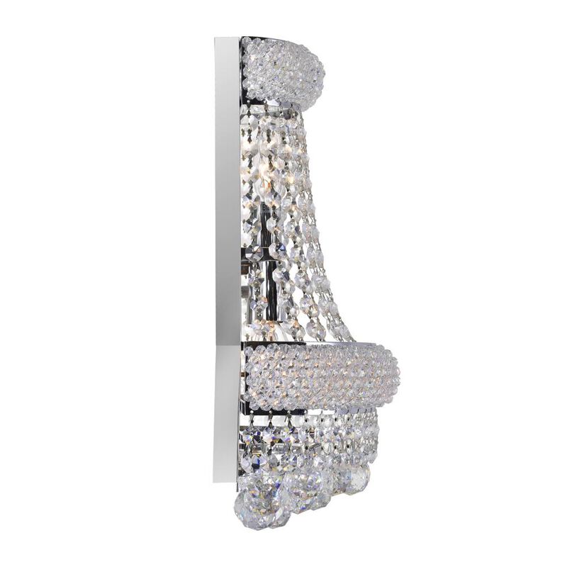 Empire 3 Light Wall Sconce With Chrome Finish