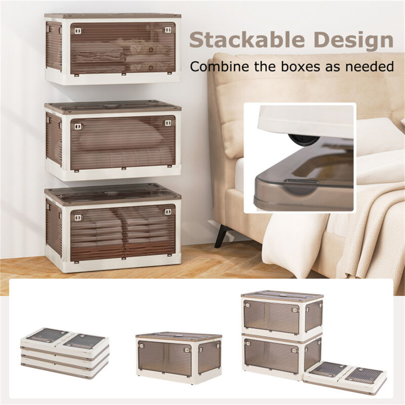 3-Pack Stackable Storage Bins for Home Organization and Closet Storage image number 6