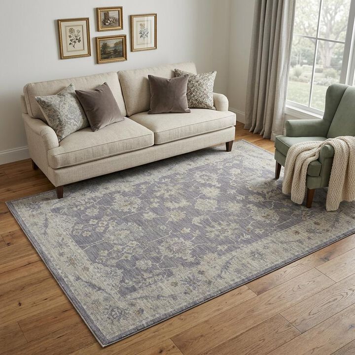 HomeRoots Floral Power Loom Area Rug