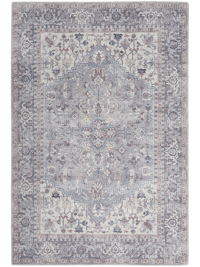Machine Washable Series 1 SR104 Gray 6' x 9' Rug