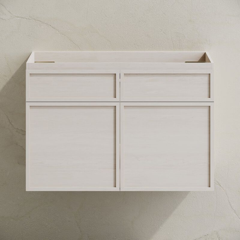 St. Tropez 30" Wall-Mounted Bathroom Vanity Cabinet without Top in White Oak image number 5