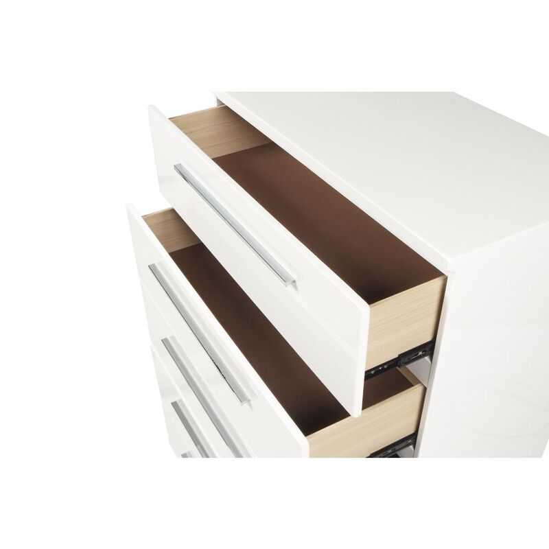 New Classic Furniture Furniture Sapphire Modern Solid Wood Chest in White