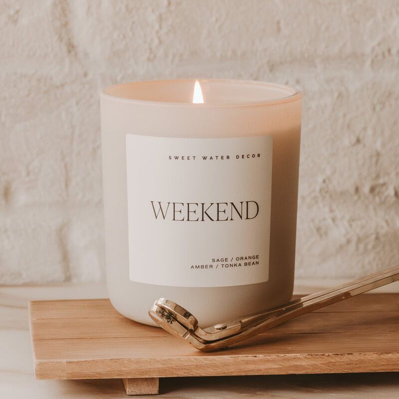 Sweet Water Decor Weekend 15 oz Soy Candle image number 1