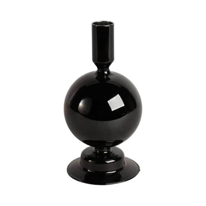 7" Glass Bubble Taper Holder