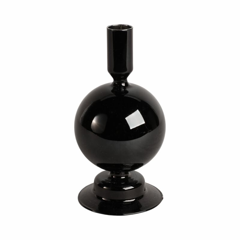 7" Glass Bubble Taper Holder image number 0