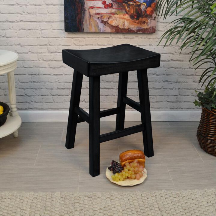 Carolina Living Colborn 25 Counter Stool - Antique Black