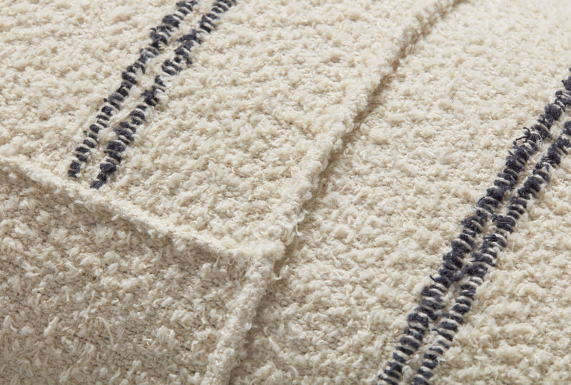 Susanna PMH0059 Ivory/Charcoal 13''x35'' Down Pillow by Magnolia Home by Joanna Gaines x Loloi