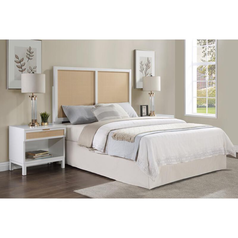 Comfort Pointe Bayport Cane and Solid Wood Queen/full Headboard