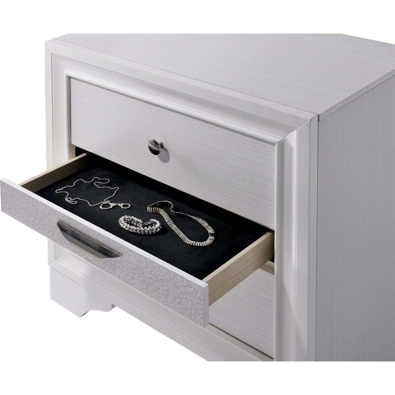Streamdale Hidden Jewelry Drawer Nightstand Table