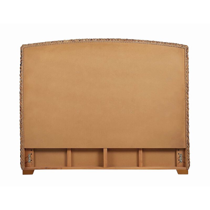 Simple Relax Eastern King Hand-Woven Banana Leaf Bed, Amber image number 2