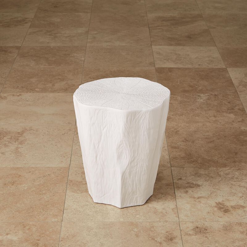 Trunk Side Table- White