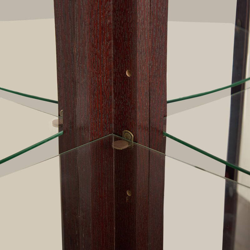 Classic Corner Glass Curio Cabinet image number 3