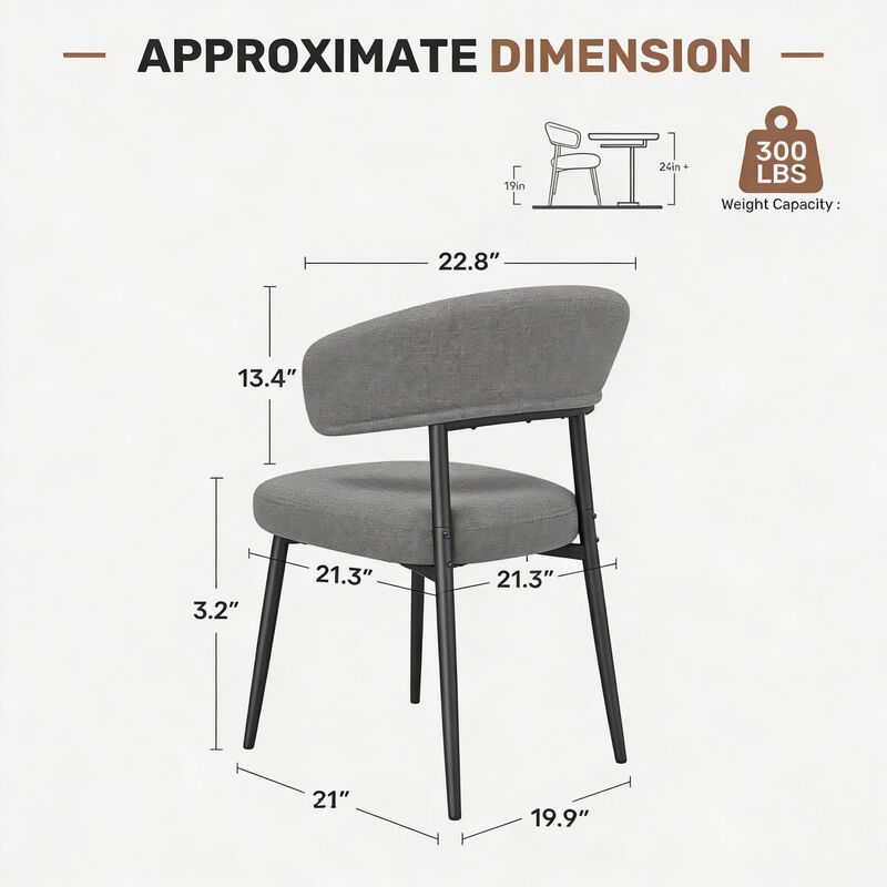 Modern Velvet Dining Chair Set of 4 image number 7
