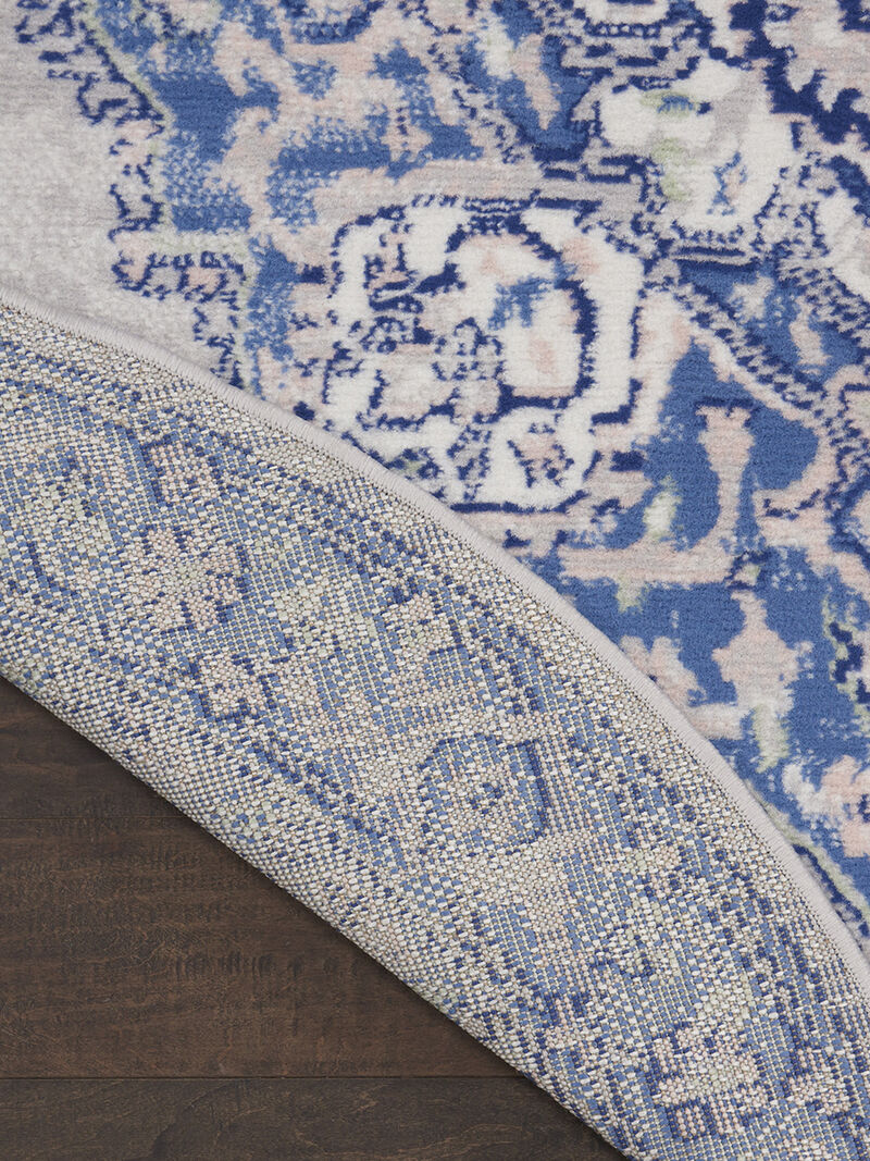 Whimsicle WHS03 Gray/Blue 8'4" x 11'6" Rug image number 1