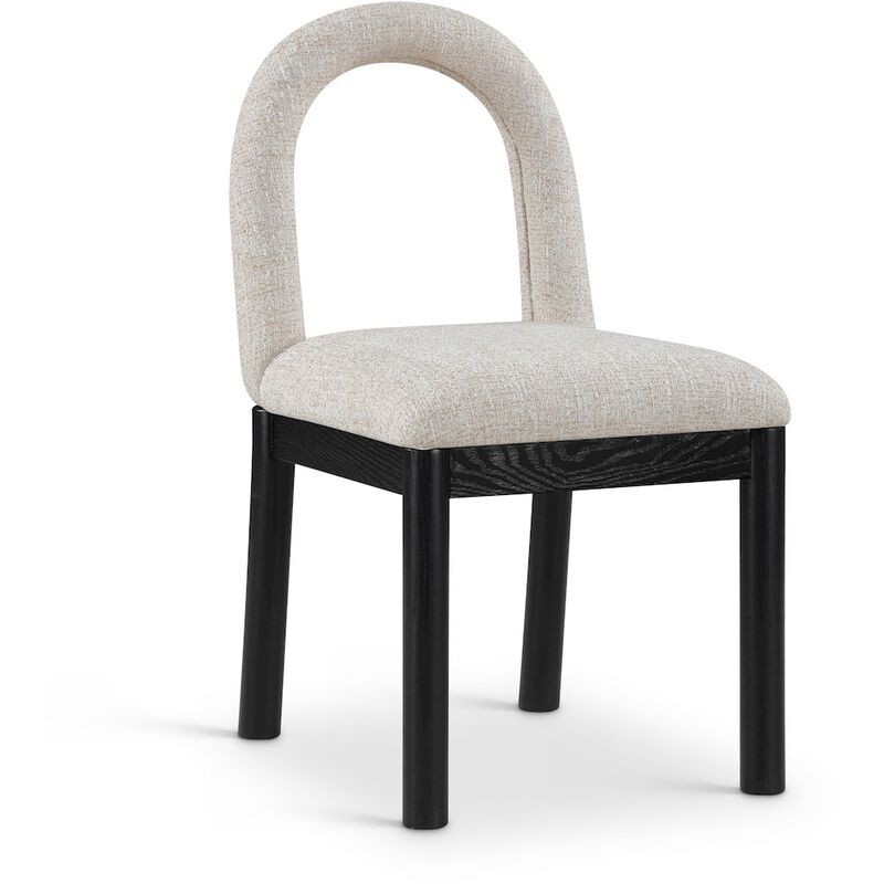 Meridian Furniture Conrad Linen Textured Fabric Dining Chair