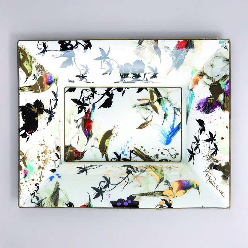Tray GARDEN'S BIRDS Rectangular Large  7.75" x 6.3" image number 2