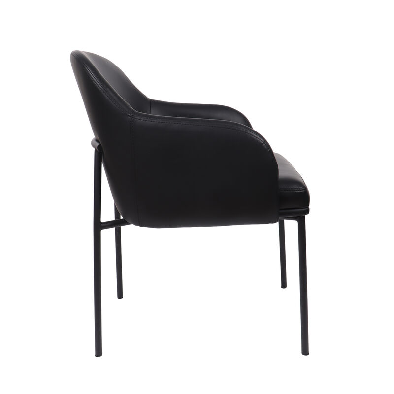 Loft Black Armchair (Set of 2) image number 3