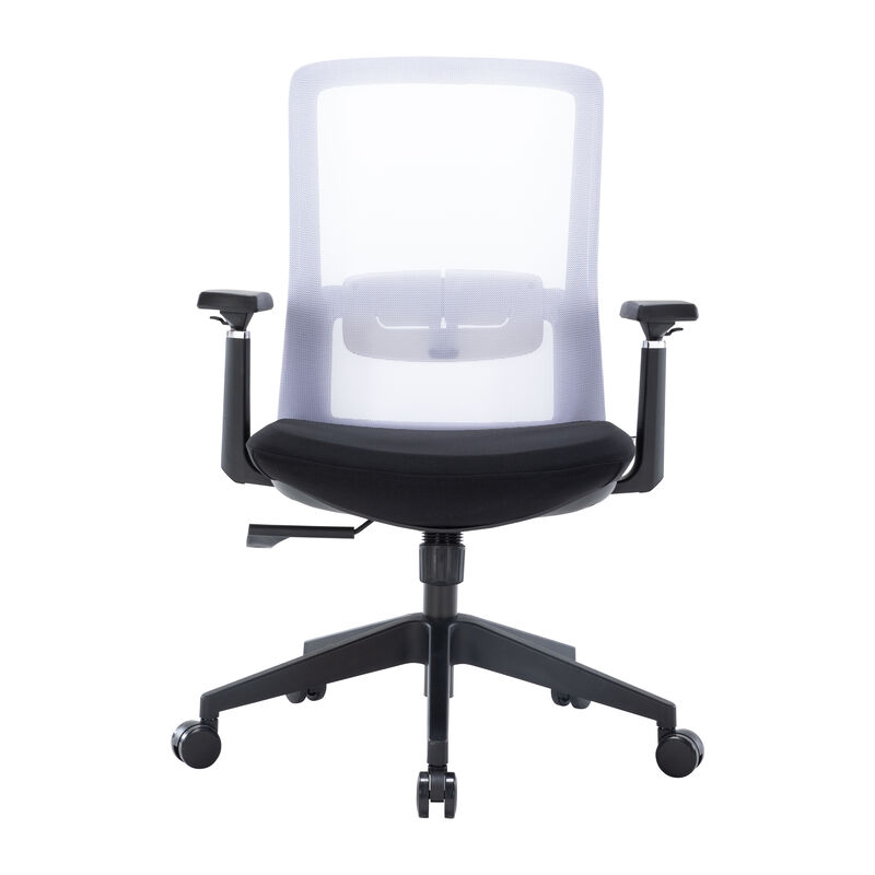 LeisureMod Ergonomic Office Chair Mid-Back Mesh Conference Chair Swivel Computer Chair With Adjustable Height and Armrests Ingram Series
