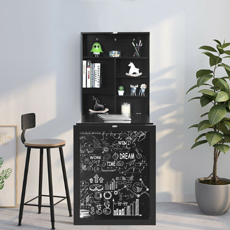 Convertible Wall Mounted Table with A Chalkboard image number 2