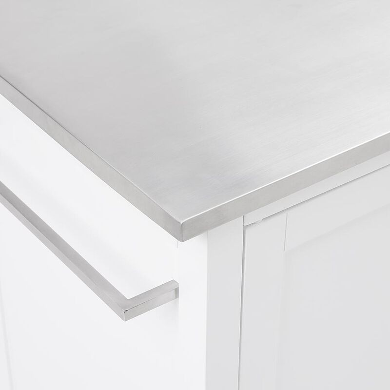 Crosley Furniture Soren Stainless Steel Top Kitchen Island/Cart