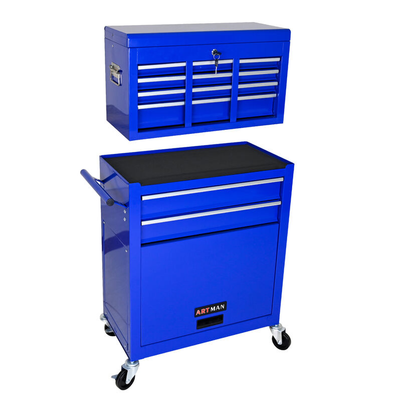 Streamdale 8-Drawer Rolling Tool Chest with Wheels image number 4