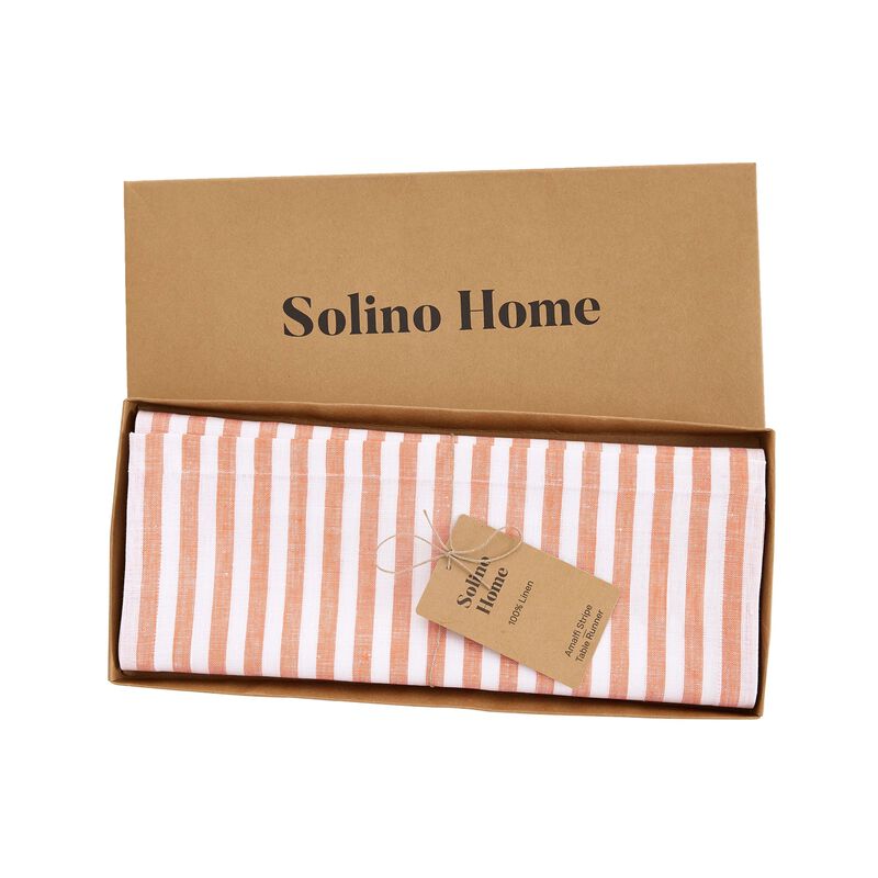 Linen Table Runner - Amalfi Stripe image number 5