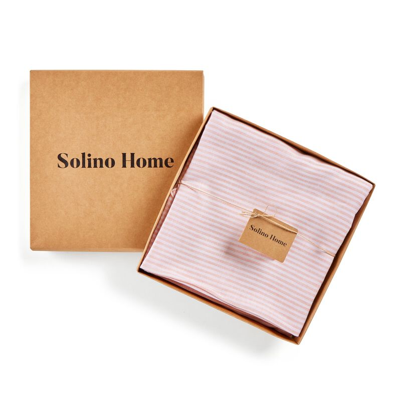 Christmas Linen Tablecloth - Narrow Stripe, Solino Home