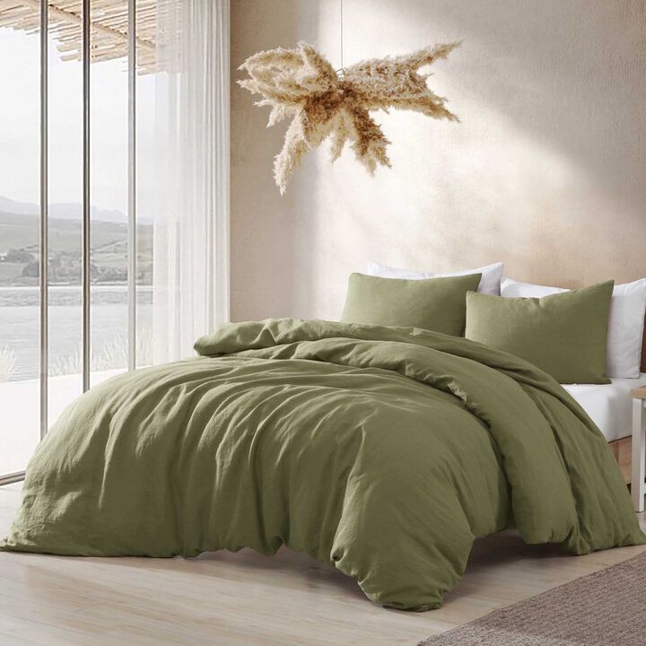 Ivy Washed Linen 4 pc Queen