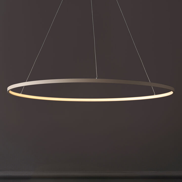 Brice Modern Contemporary Metal Round Dimmable Integrated LED Pendant