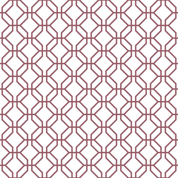 Secret Garden Trellis Positive Red Wallpaper G78527