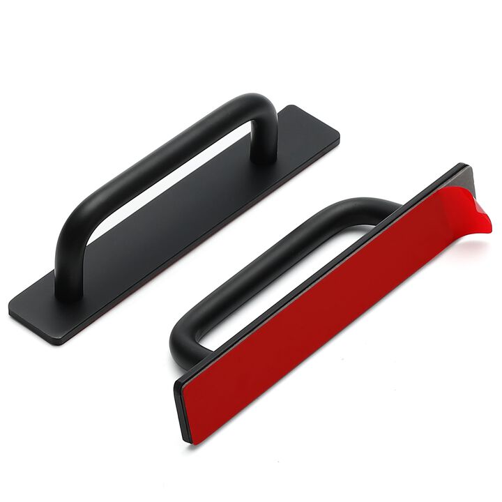 4 Pack Adhesive Handles Self Stick Instant Cabinet Handles 5.83"" Stick on Cabinet Handles Drawer Push Pull Handles Helper Slidi