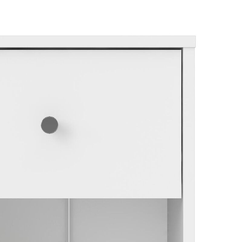 Tvilum Portland 1 Drawer Nightstand, White