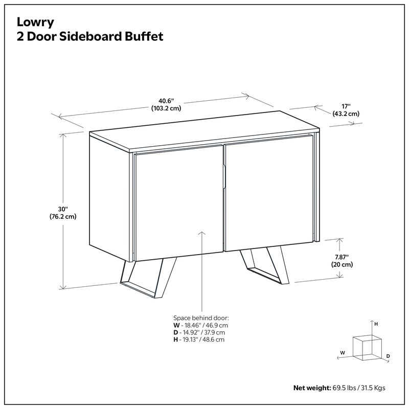 Simpli Home Lowry Sideboard Buffet image number 9